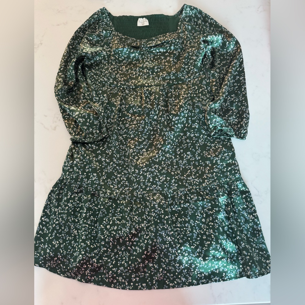 Abercrombie Kids Green Floral Dress